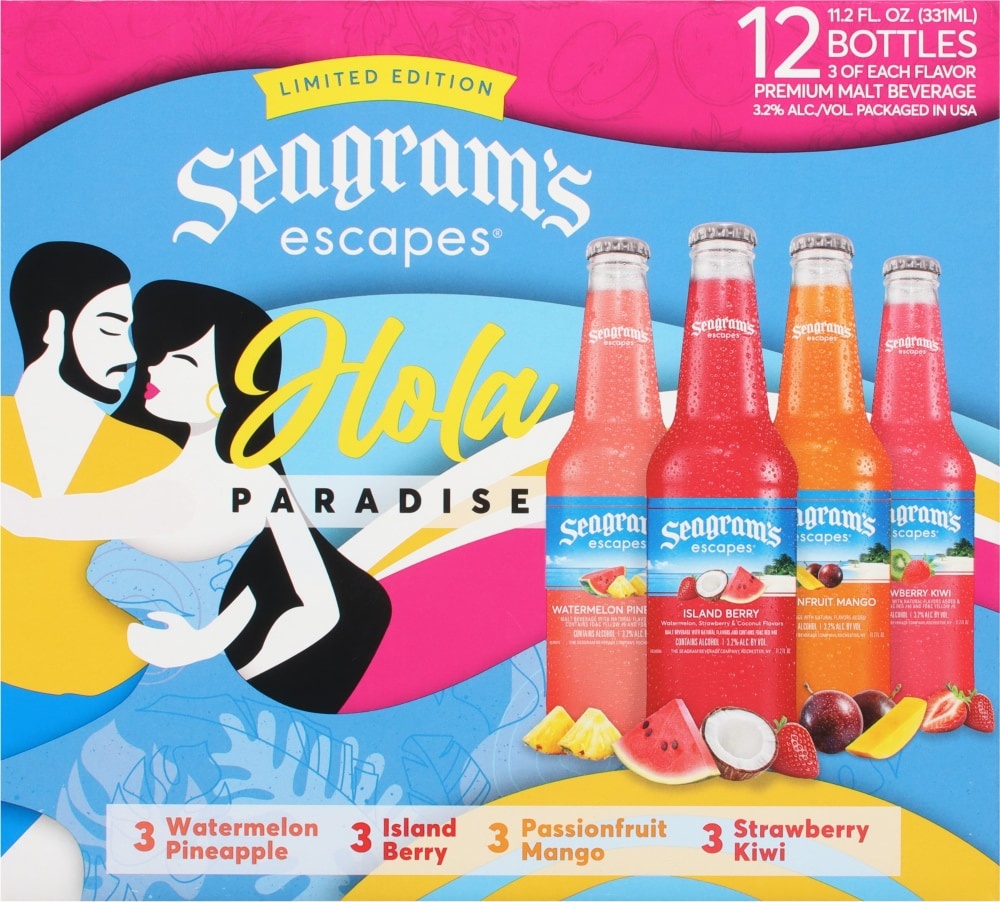 Seagrams Escapes Hola Paradise Variety Pack 12pk112oz Bottles 12 Ct Shipt 1274