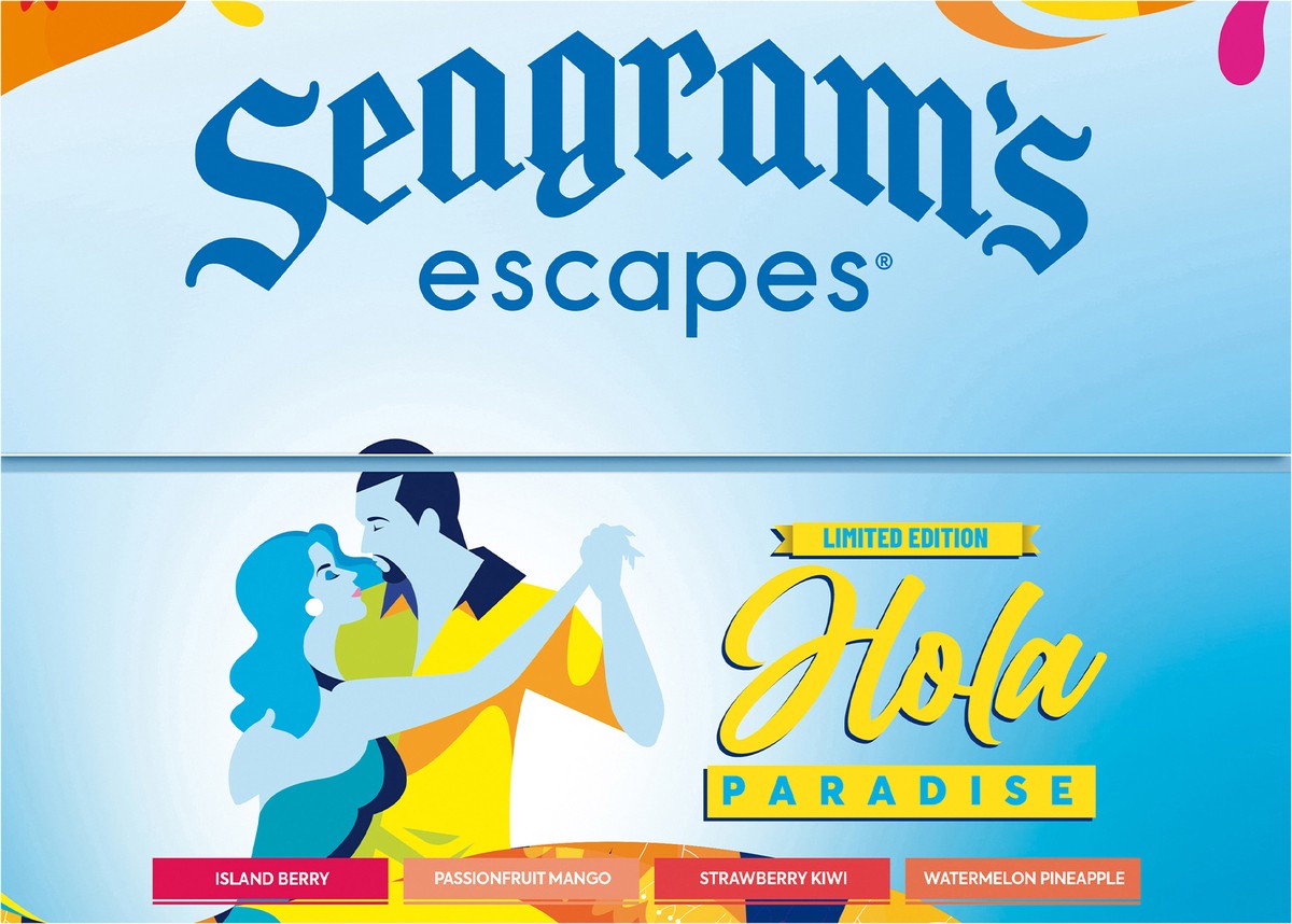 slide 5 of 9, Seagram's Hola Paradise Variety Pack - 12pk/11.2oz bottles, 12 ct; 12 oz