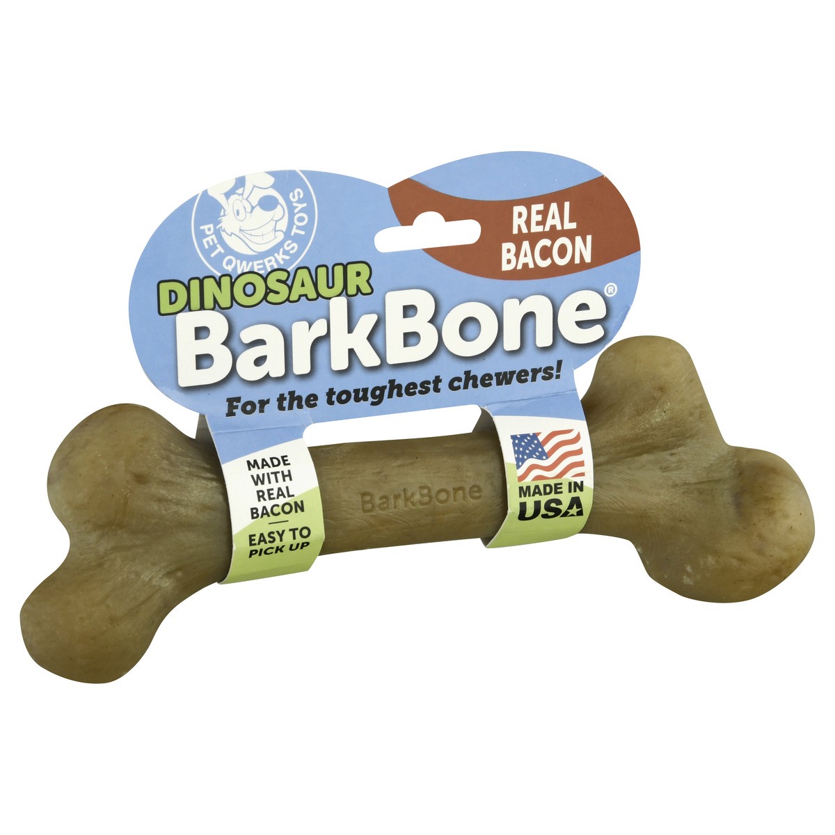 slide 2 of 8, Pet Qwerks Barkbone Dinosaur Bone Xxl, 1 ct