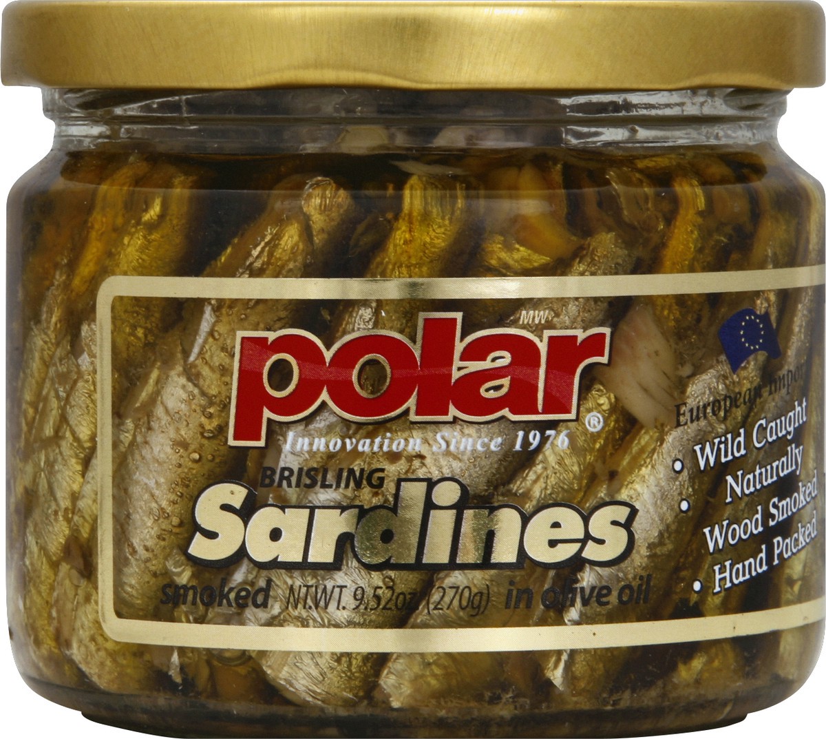 slide 2 of 2, Polar Brisling Smoked Sardines in Olive Oil 9.52 oz, 9.5 oz