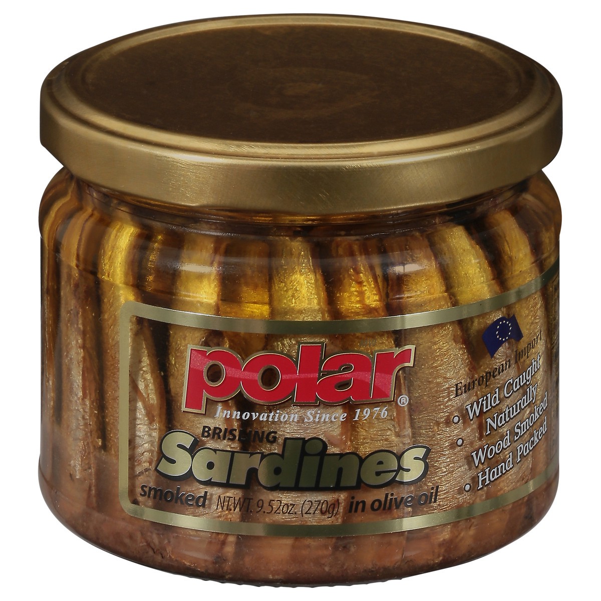 slide 1 of 2, Polar Brisling Smoked Sardines in Olive Oil 9.52 oz, 9.5 oz