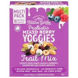 Nature's Garden Probiotic Mixed Berry Yoggies Trail Mix Multi Pack - 10 x 1 oz Bags