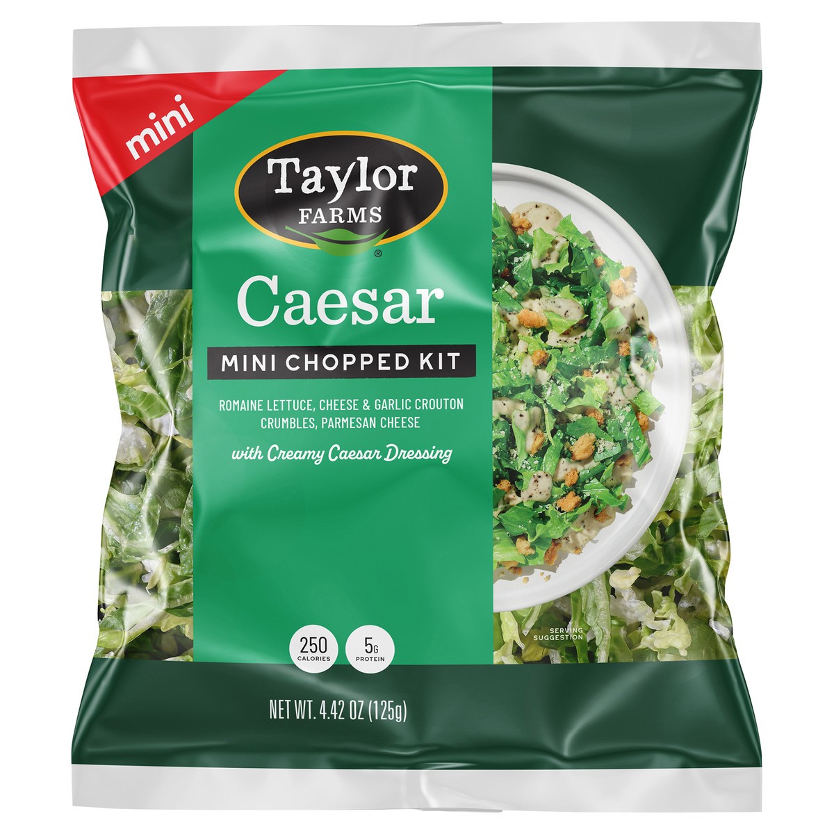 slide 1 of 3, Taylor Farms Caesar Chopped Kit Mini 4.42 oz, 4.42 oz