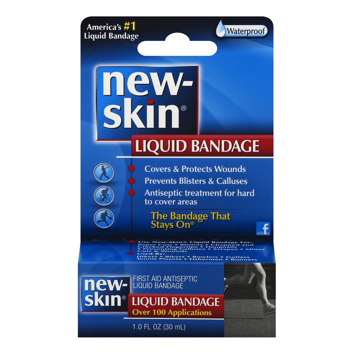 slide 3 of 10, New Skin First Aid Antiseptic Liquid Bandage 1 oz, 1 oz