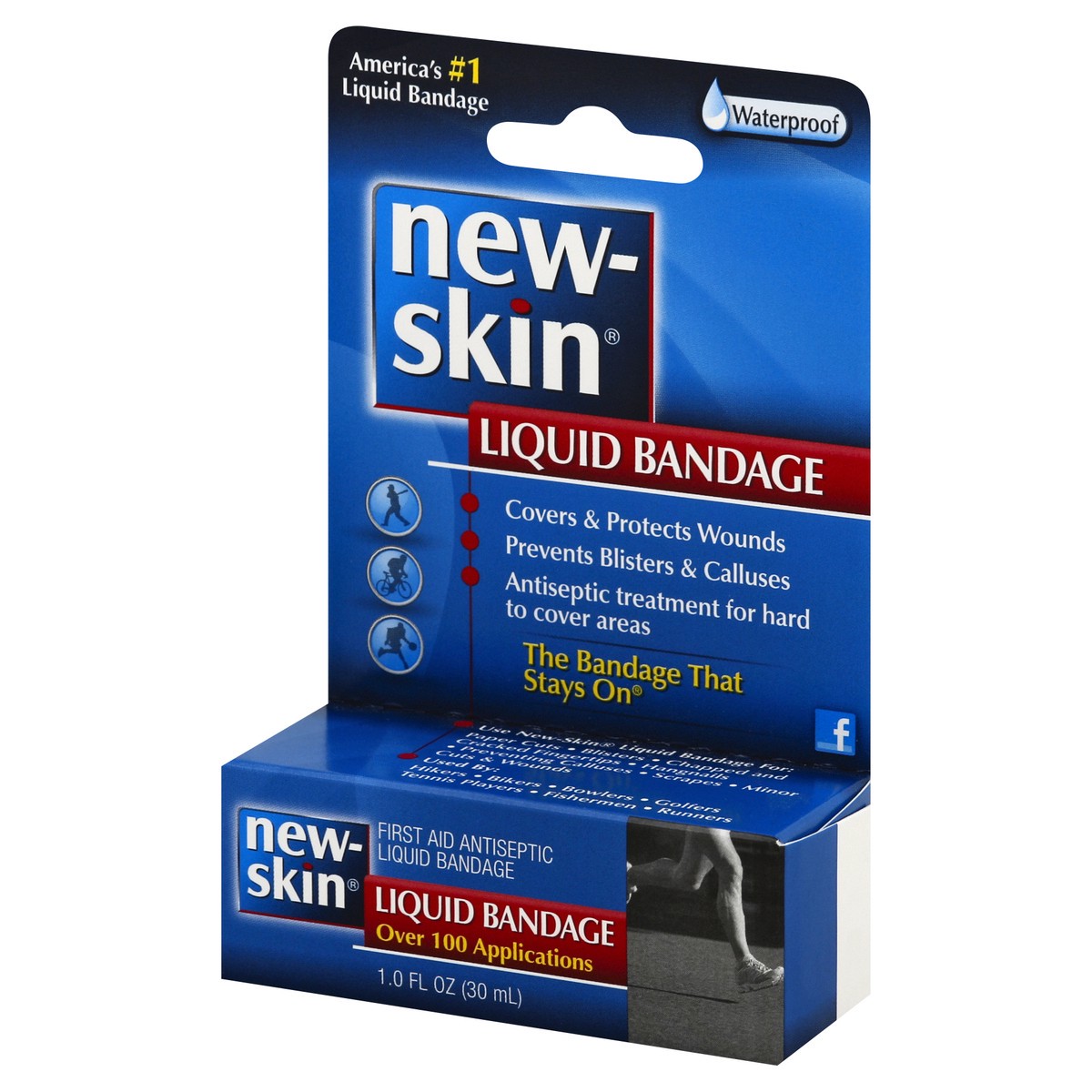 slide 4 of 10, New Skin First Aid Antiseptic Liquid Bandage 1 oz, 1 oz