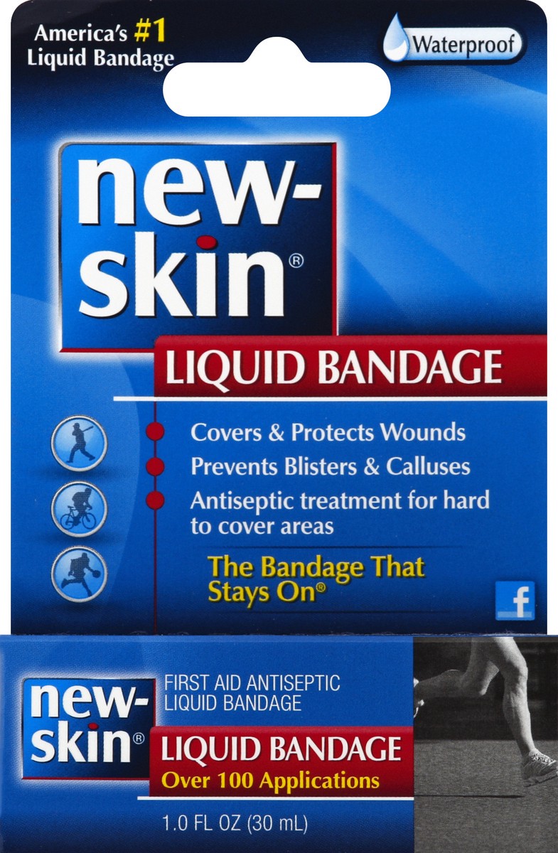 slide 1 of 10, New Skin First Aid Antiseptic Liquid Bandage 1 oz, 1 oz