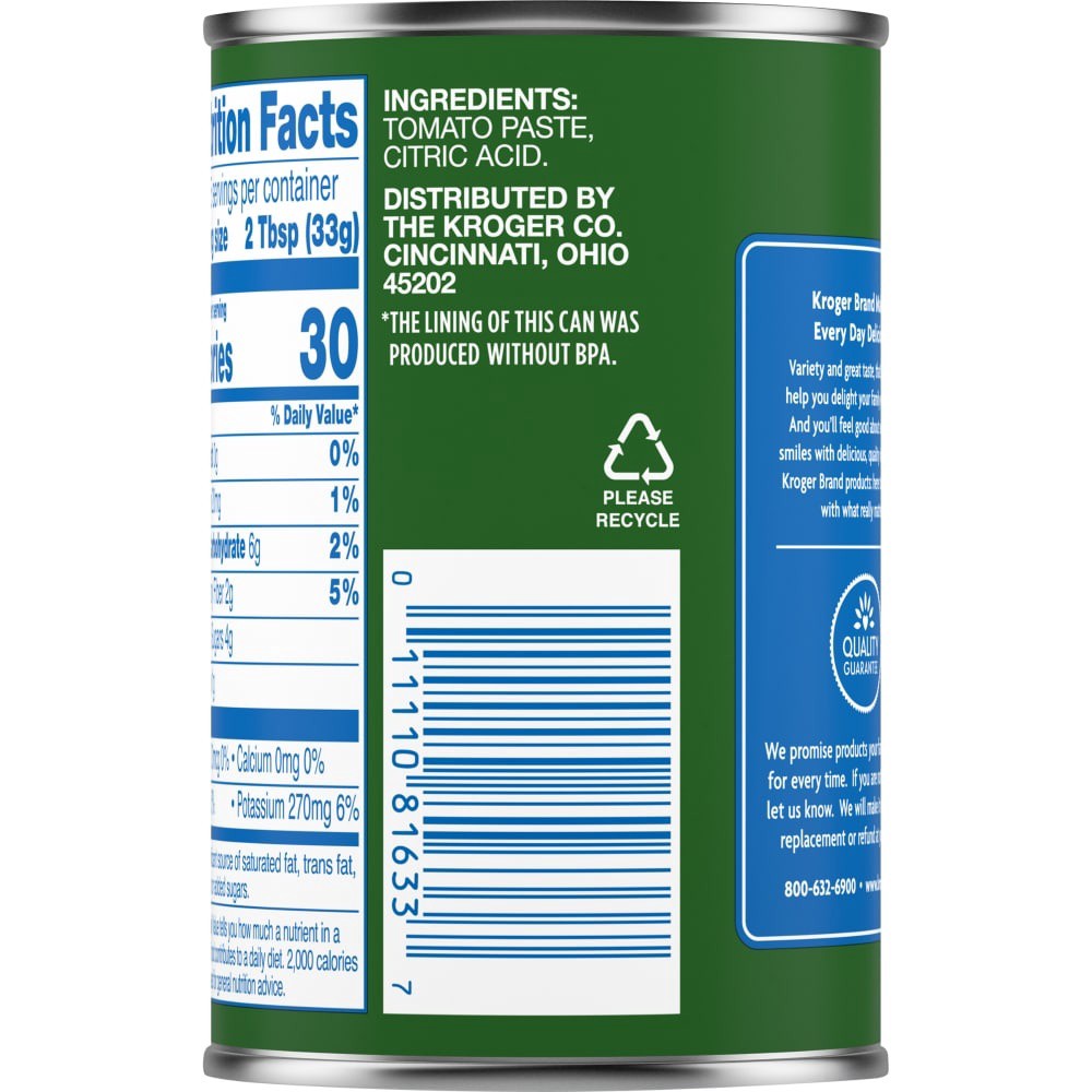 slide 2 of 4, Kroger Tomato Paste, 6 oz