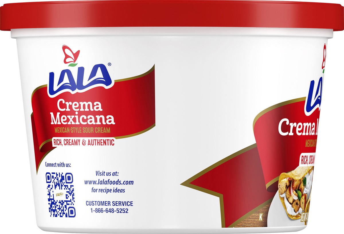 slide 5 of 11, LALA Mexican Sour Cream, 48 oz