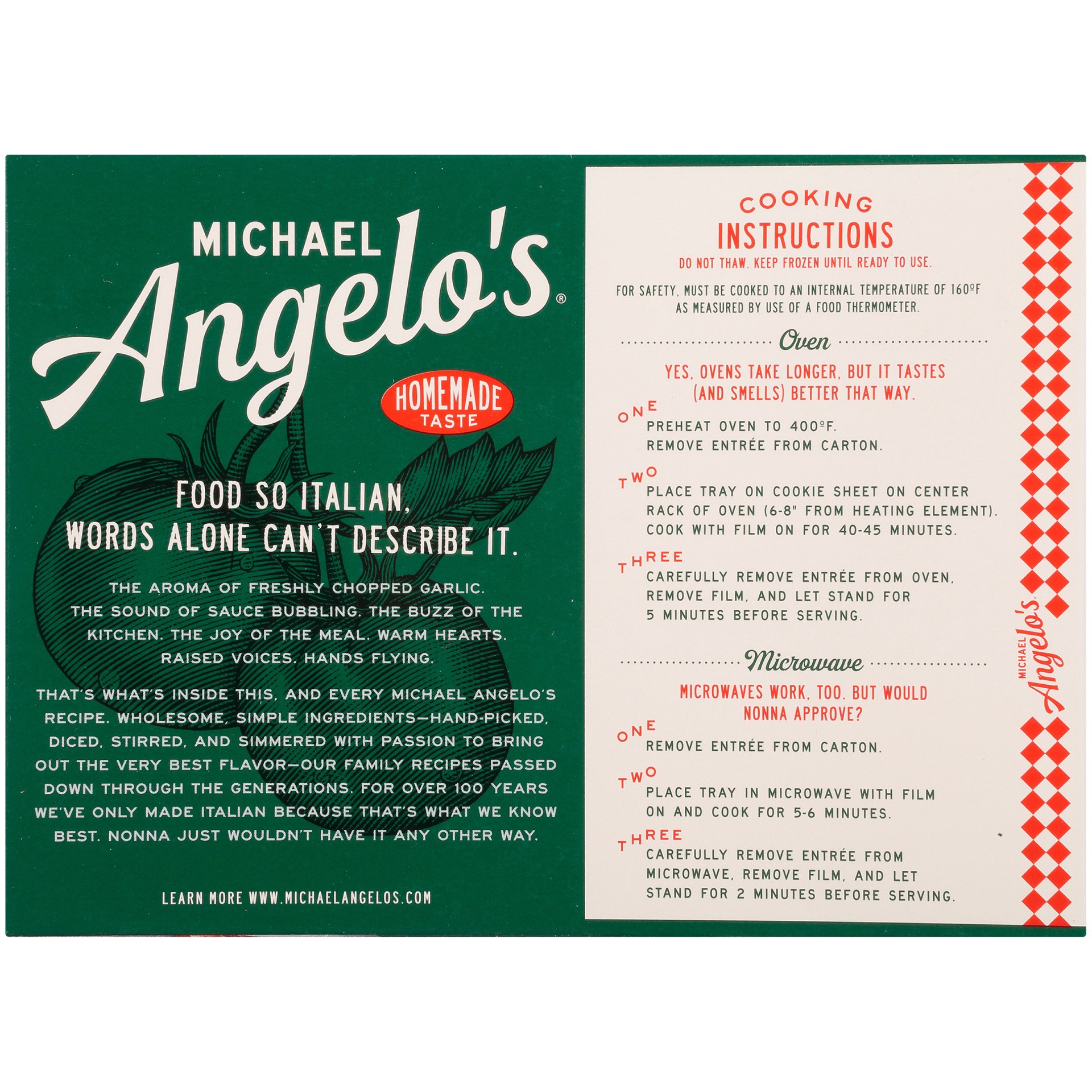 slide 6 of 8, Michael Angelo's Lasagna with Meat Sauce 11 oz, 11 oz