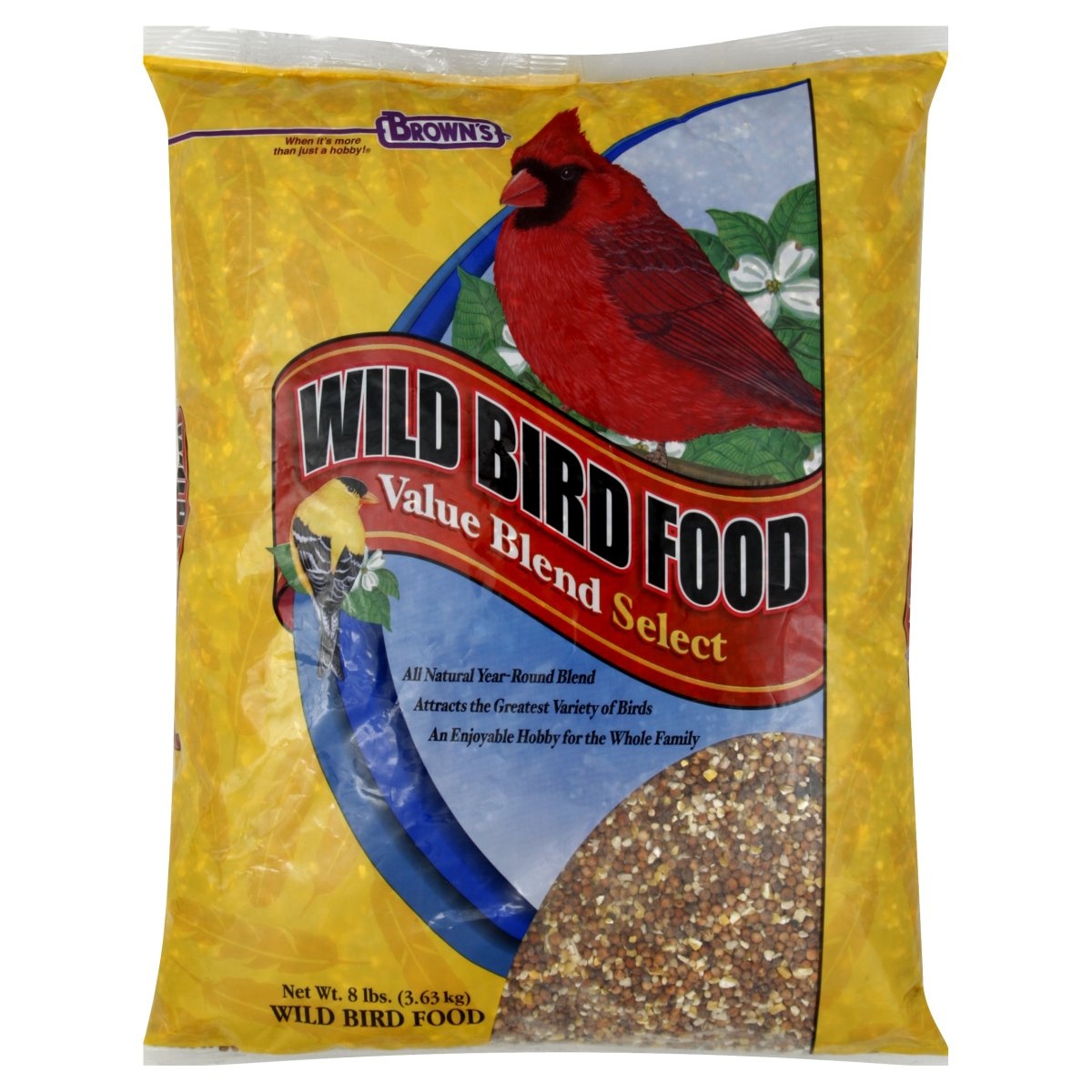 slide 1 of 1, Browns Wild Bird Food, 8 lb