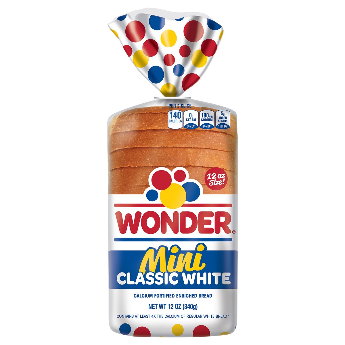 slide 1 of 15, Wonder Mini Classic White Bread, Sliced White Sandwich Bread, Mini Loaf Size, 12 oz Loaf, 12 oz