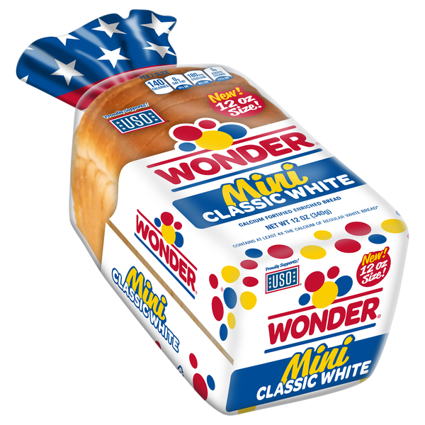 slide 1 of 1, Wonder Mini Classic White Loaf, 12 oz