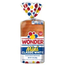 Wonder Mini Classic White Bread, Sliced White Sandwich Bread, Mini Loaf Size, 12 oz Loaf