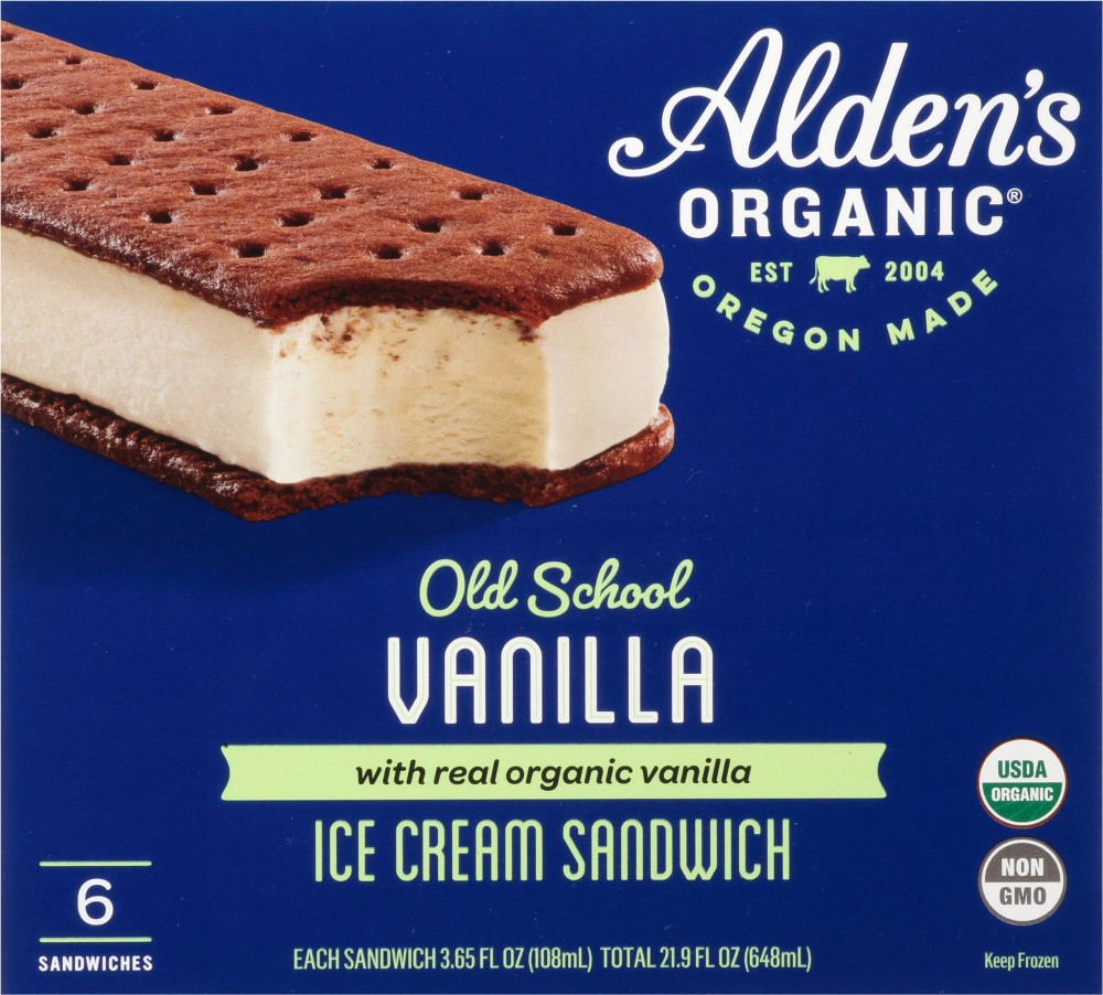 slide 1 of 5, Alden's Ice Cream Sandwich, 