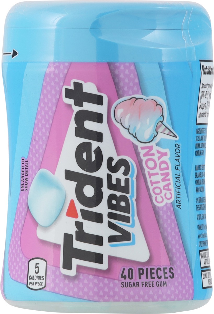 slide 4 of 13, Trident Vibes Sugar Free Cotton Candy Gum 40 Each, 40 ct