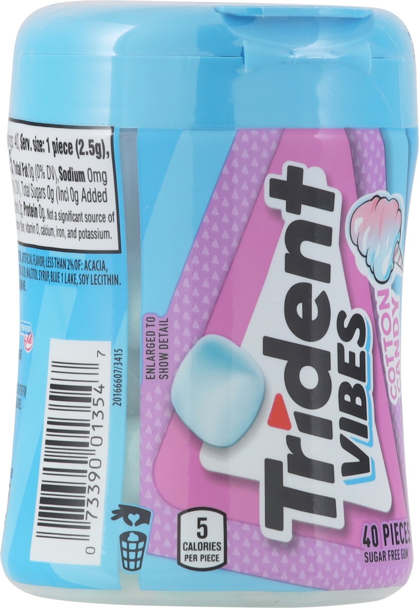 slide 9 of 13, Trident Vibes Sugar Free Cotton Candy Gum 40 Each, 40 ct