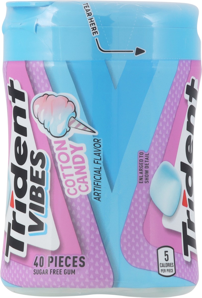 slide 5 of 13, Trident Vibes Sugar Free Cotton Candy Gum 40 Each, 40 ct