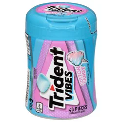 Trident Vibes Sugar Free Cotton Candy Gum 40 Each