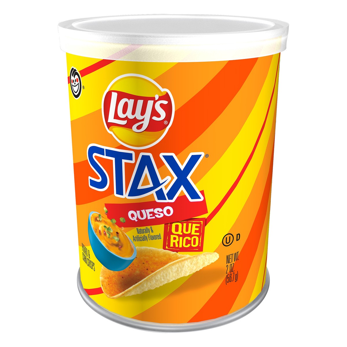 slide 4 of 10, Lay's Stax Queso Potato & Corn Crisps 2 oz, 2 oz