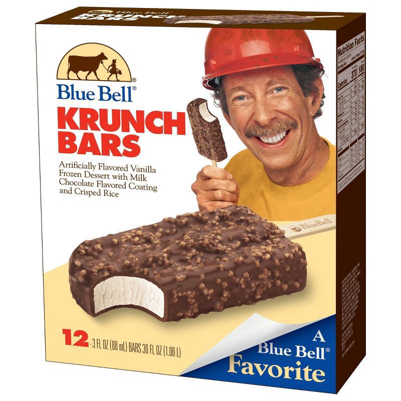 slide 1 of 9, Blue Bell Krunch Bars, 12 ct