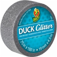 slide 1 of 1, Duck Brand Glitter Craft Tape - Gray, 0.75 in x 180 in