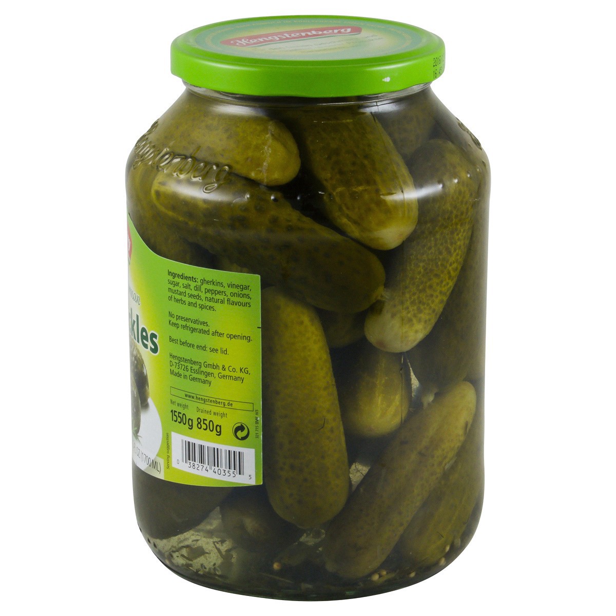 slide 8 of 13, Hengstenberg Traditional German Barrel Pickles, 57.5 oz