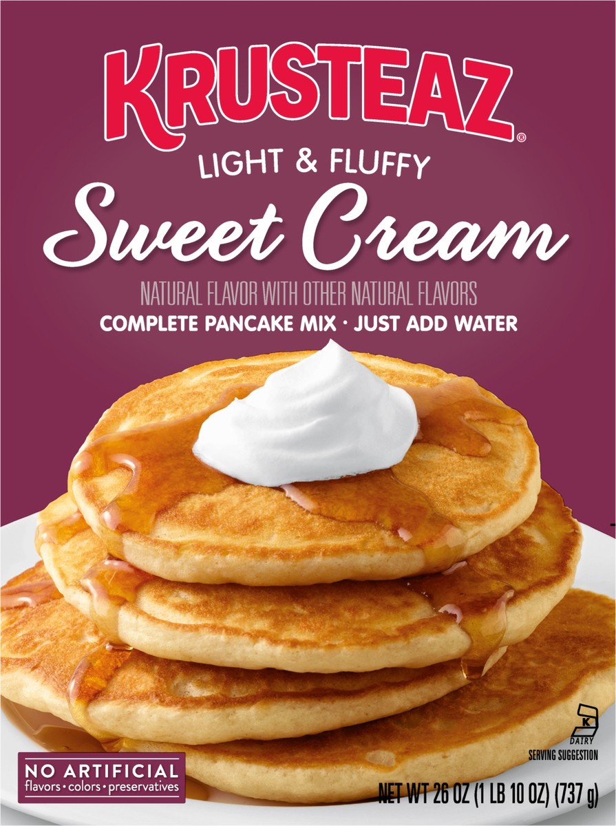 slide 4 of 9, Krusteaz Sweet Cream Pancake & Waffle Mix, 6 ct; 8 fl oz