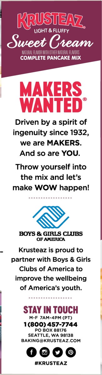 slide 6 of 9, Krusteaz Sweet Cream Pancake & Waffle Mix, 6 ct; 8 fl oz