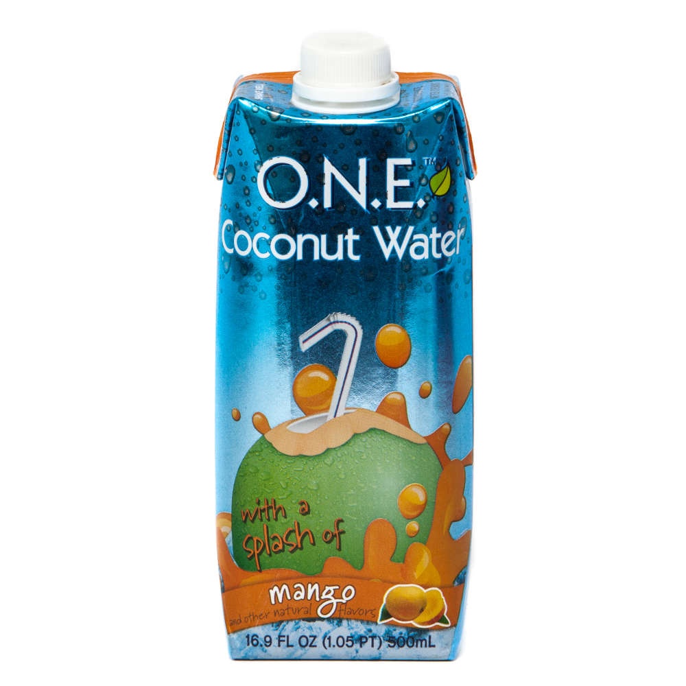 slide 1 of 1, O.N.E. Coconut Water Spalsh Mango - 16.9 oz, 16.9 oz