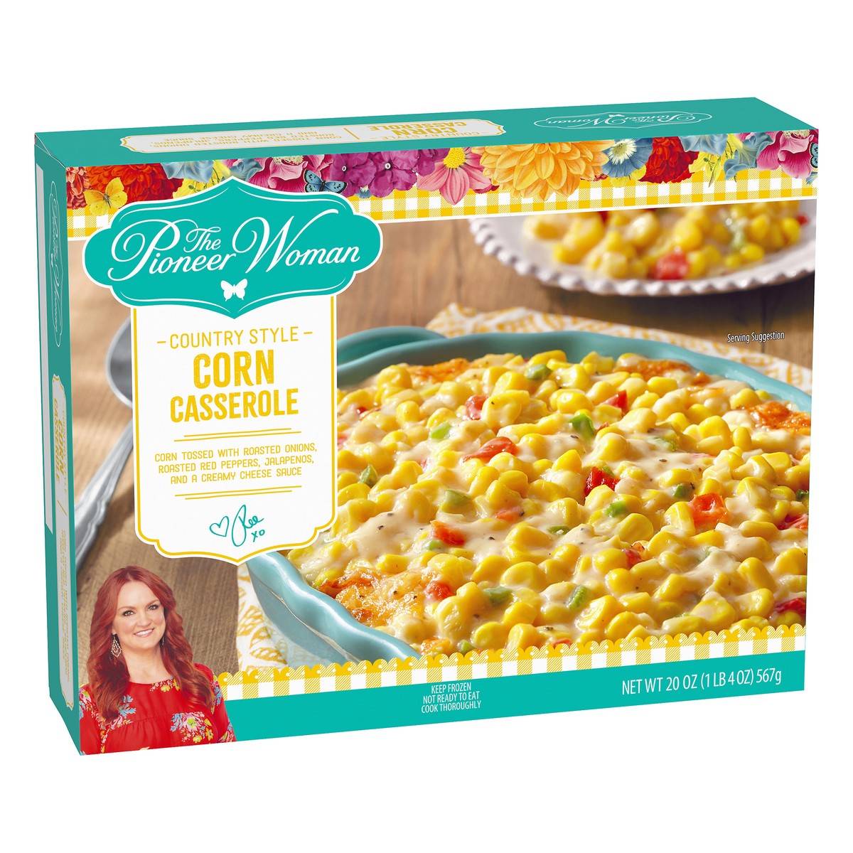 slide 2 of 10, The Pioneer Woman Country Style Corn Casserole Frozen Side Dish, 20 oz Box, 567 g