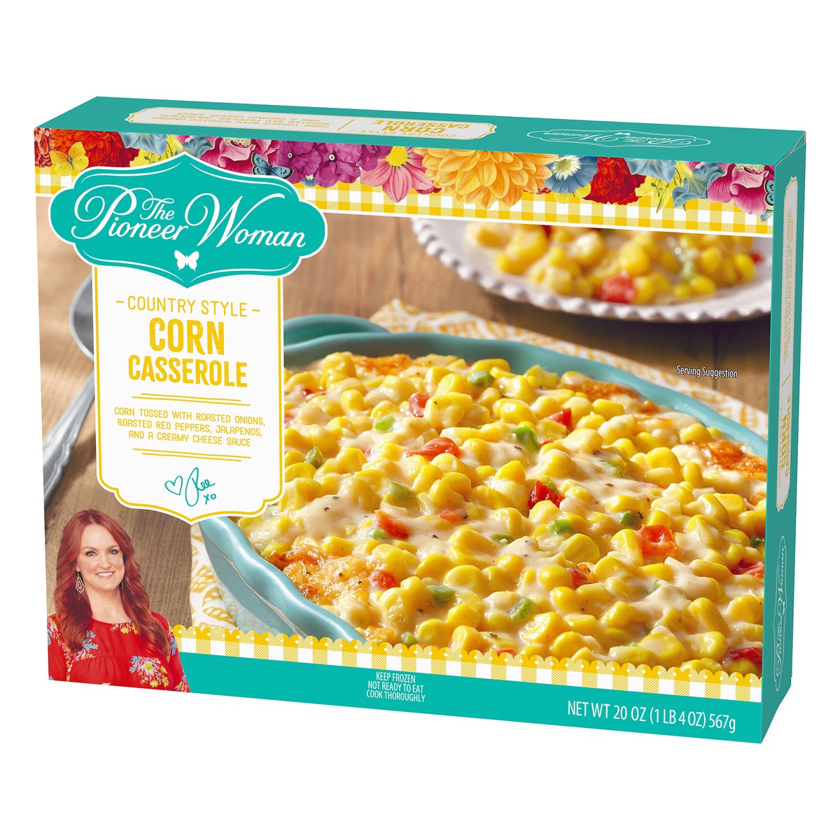 slide 4 of 10, The Pioneer Woman Country Style Corn Casserole Frozen Side Dish, 20 oz Box, 567 g