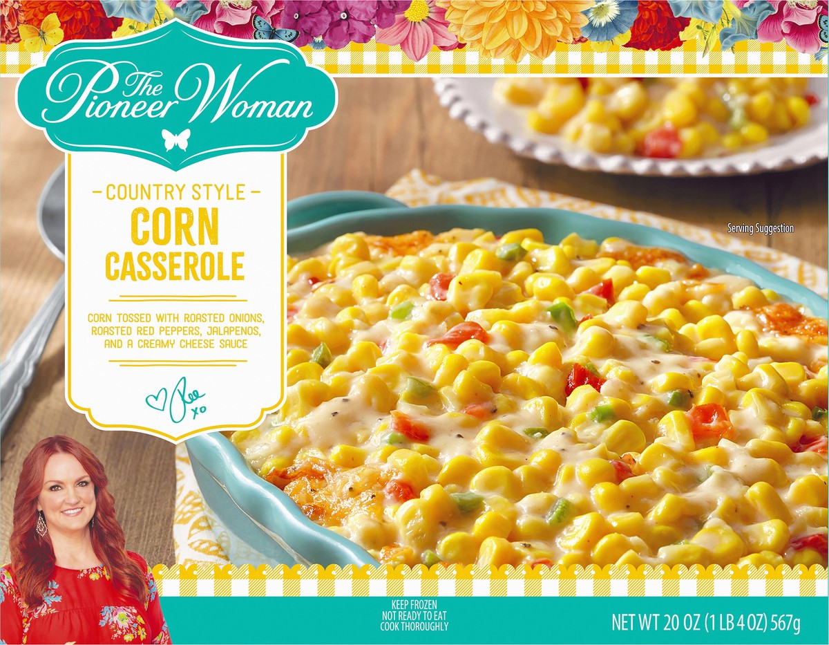 slide 10 of 10, The Pioneer Woman Country Style Corn Casserole Frozen Side Dish, 20 oz Box, 567 g