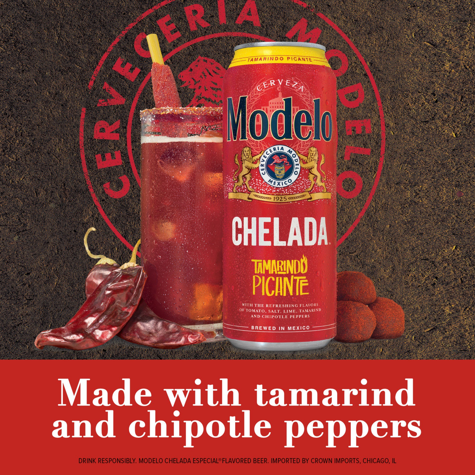 Modelo Chelada Tamarindo Picante Mexican Import Flavored Beer 24 oz | Shipt