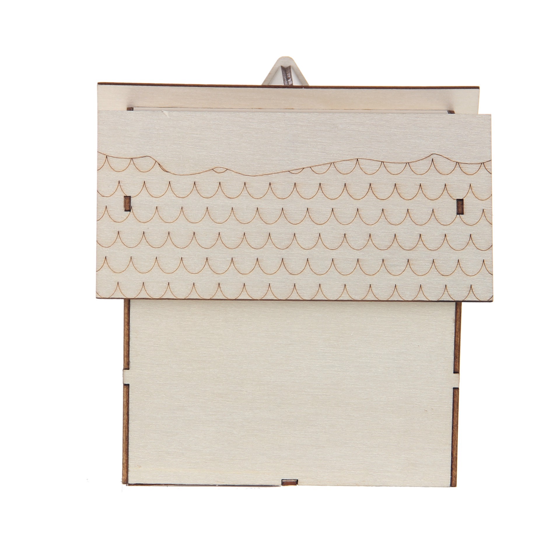 slide 3 of 5, 6" Unfinished Village Pet Rescue Diy Led Wood Decor By Make Market, 6 in