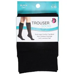 Trouser Sock Opaque Black 1 Count
