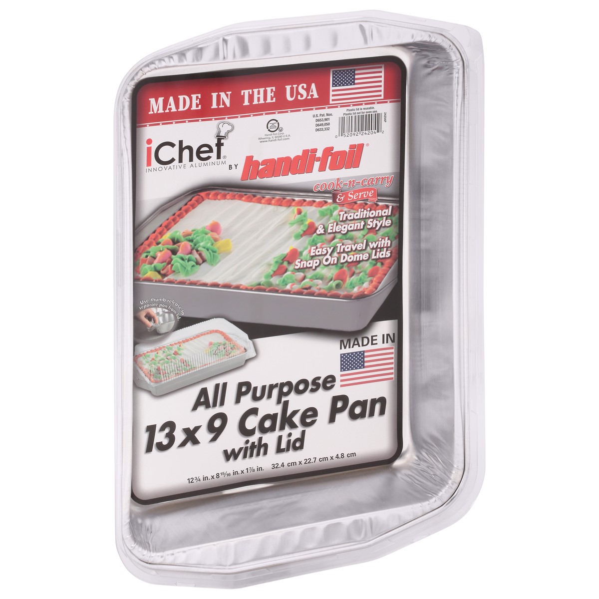 slide 2 of 9, Handi-foil iChef 13 x 9 All Purpose Cake Pan with Lid 1 ea, 1 ct