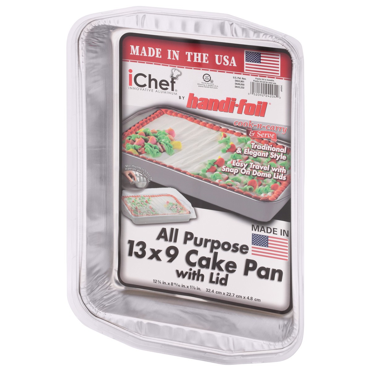 slide 3 of 9, Handi-foil iChef 13 x 9 All Purpose Cake Pan with Lid 1 ea, 1 ct