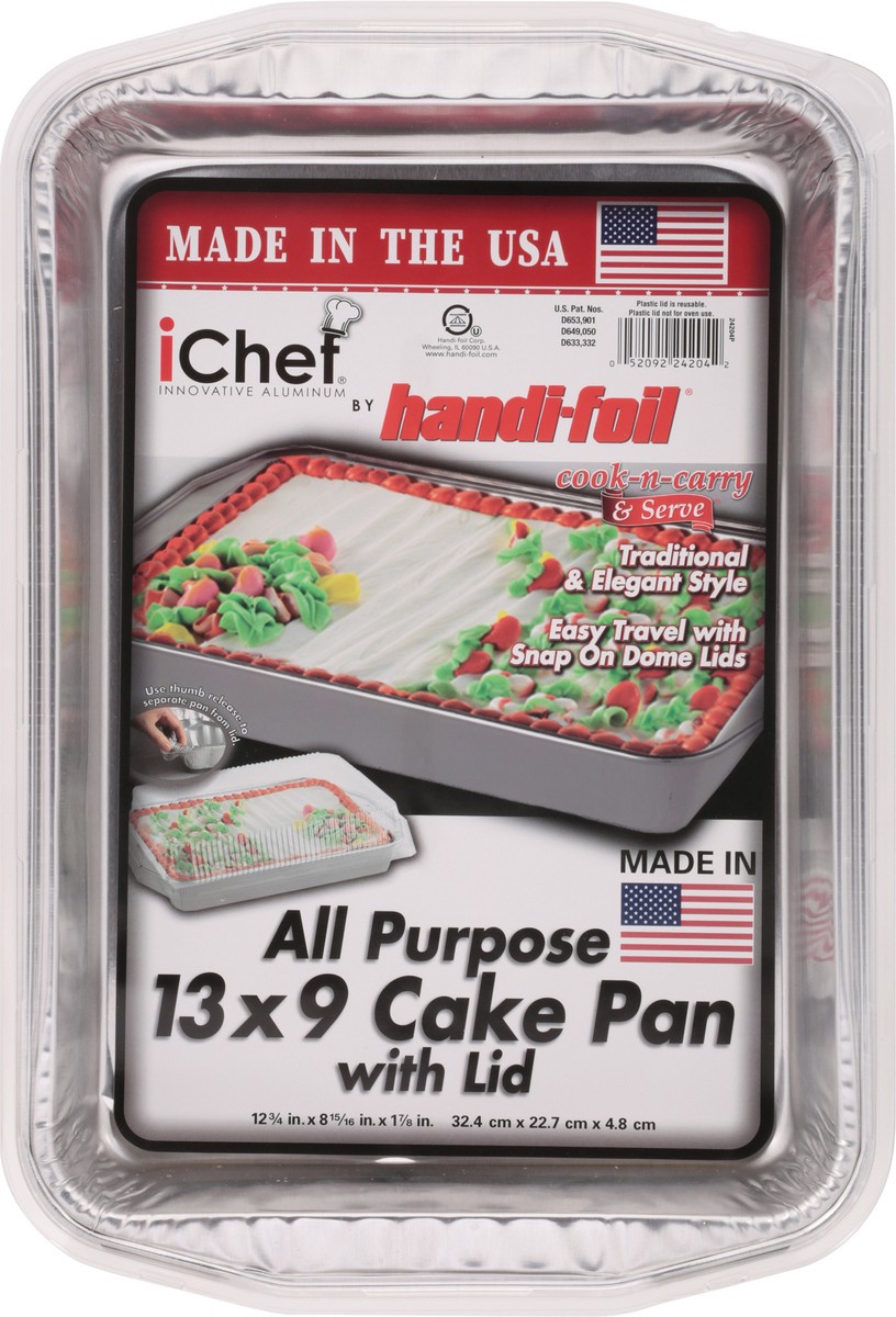 slide 9 of 9, Handi-foil iChef 13 x 9 All Purpose Cake Pan with Lid 1 ea, 1 ct