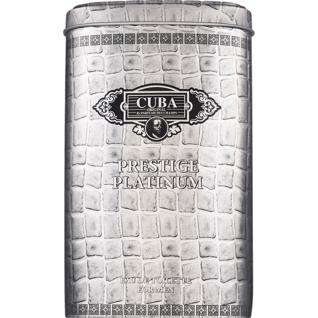 slide 1 of 1, Cuba Prestige Platinum Eau De Toilette Spray For Men, 3 oz