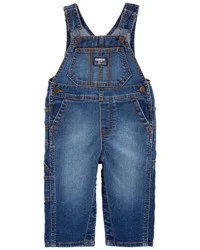 Oshkosh Baby Boy Stretch Denim Classic Overalls Dark Wash 3M