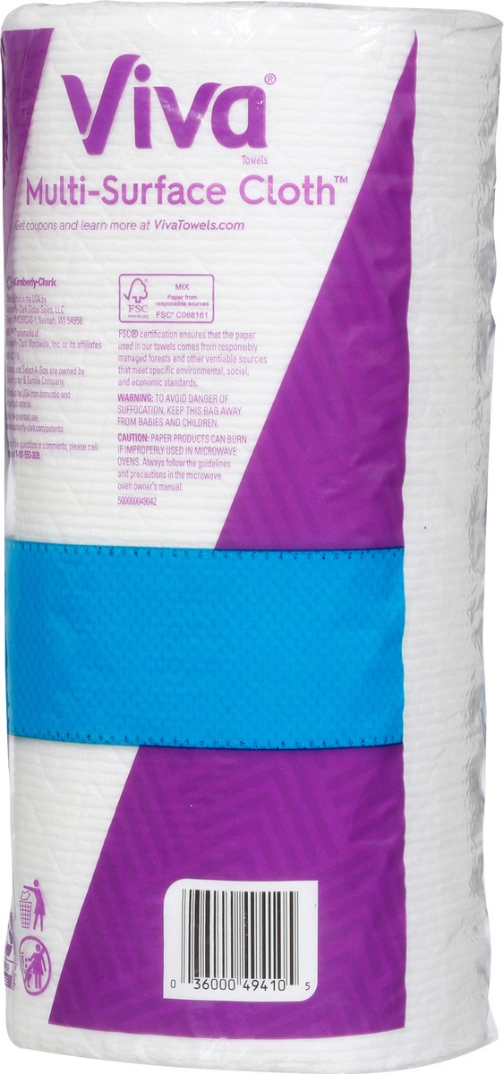 slide 8 of 9, Viva 2-Ply Choose-A-Sheet Multi-Surface Cloth 1 ea, 1 ct