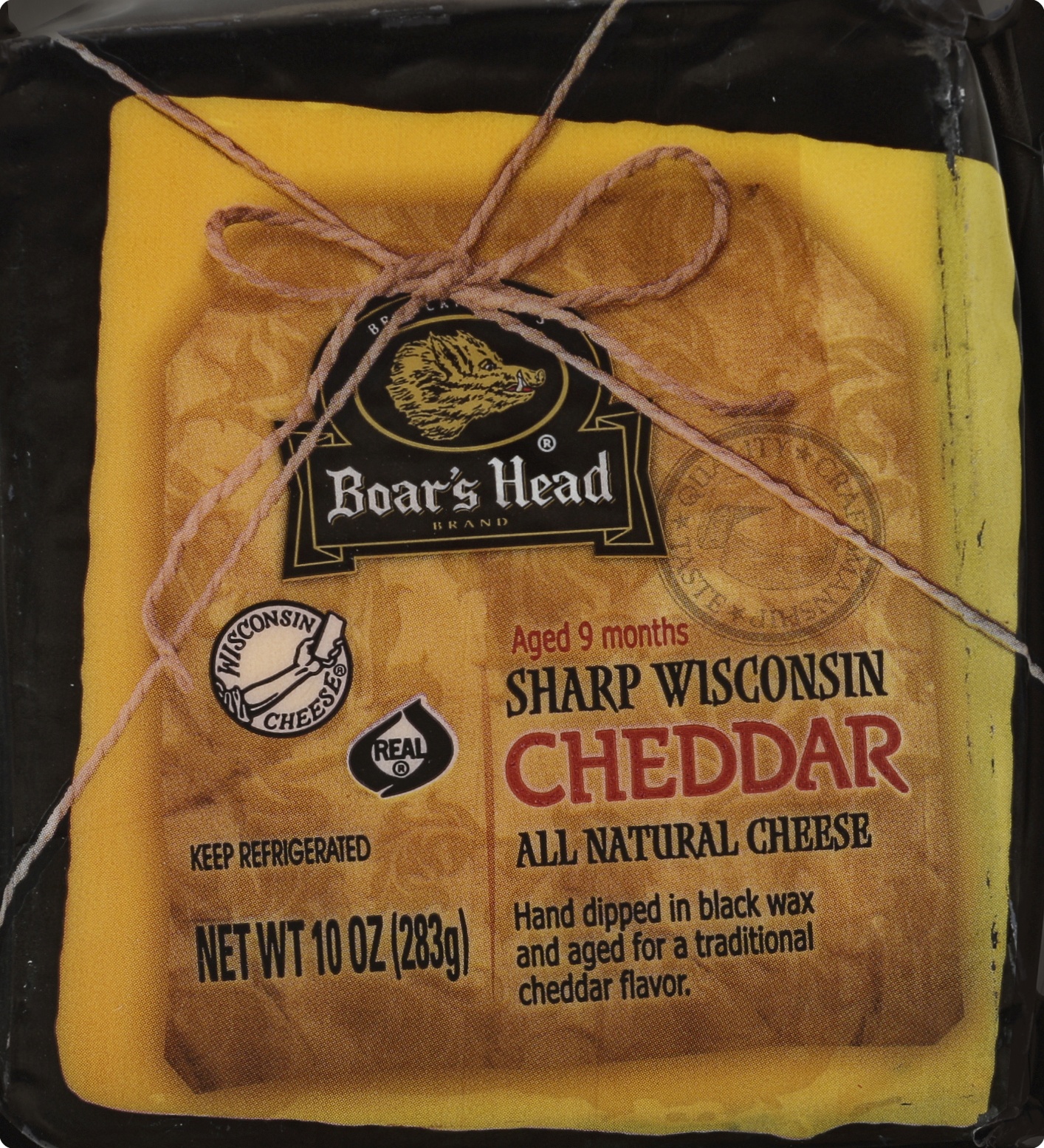 slide 1 of 9, Boar's Head Cheese, Wisconsin, Sharp Cheddar, per lb