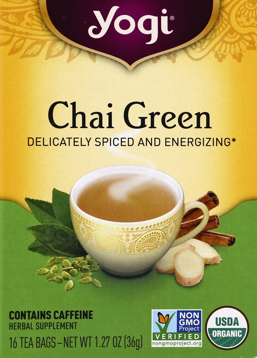 slide 4 of 4, Yogi Chai Green Tea, 16 ct