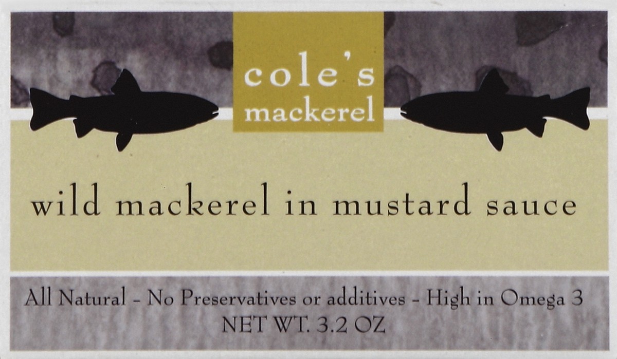 slide 3 of 4, Cole's Mackerel Wild Mackerel 3.2 oz, 3.2 oz