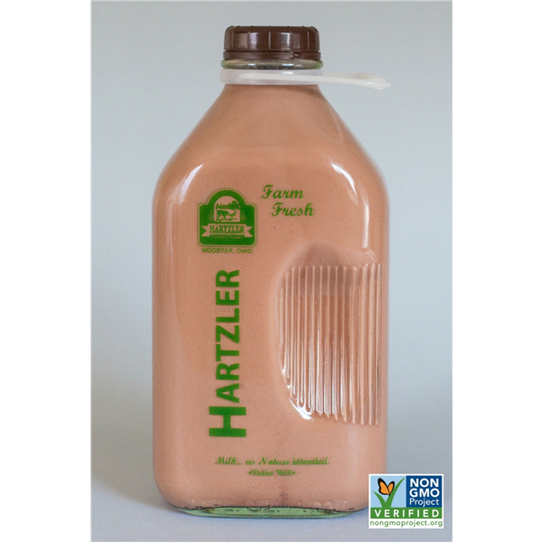 slide 1 of 1, Hartzler Chocolate Cream Top Milk, 64 oz
