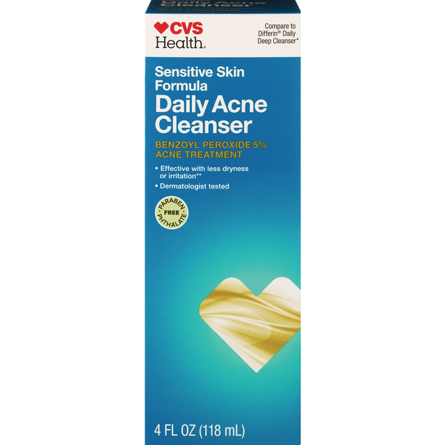 slide 1 of 1, CVS Daily Deep Cleanser Bpo, 4 oz