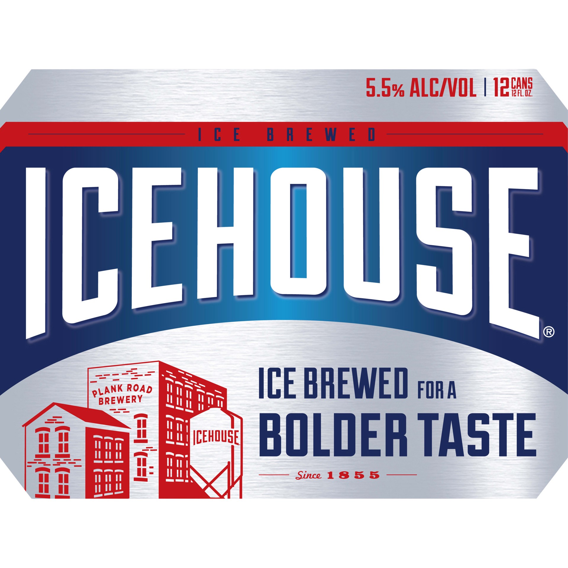 slide 5 of 5, Icehouse Beer, American Lager, 12 Pack, 12 fl. oz. Cans, 5.5% ABV, 12 ct; 12 fl oz