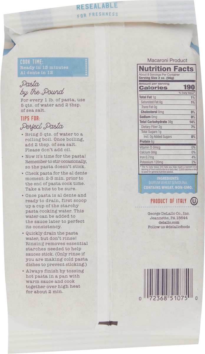 slide 4 of 8, DeLallo Semolina Shellbows, 16 oz