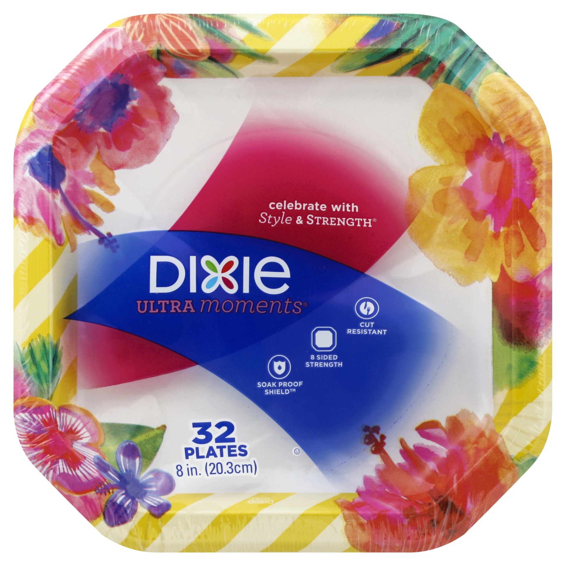 slide 1 of 1, Dixie 8" Ultra Woodlands Paper Plates, 32 ct