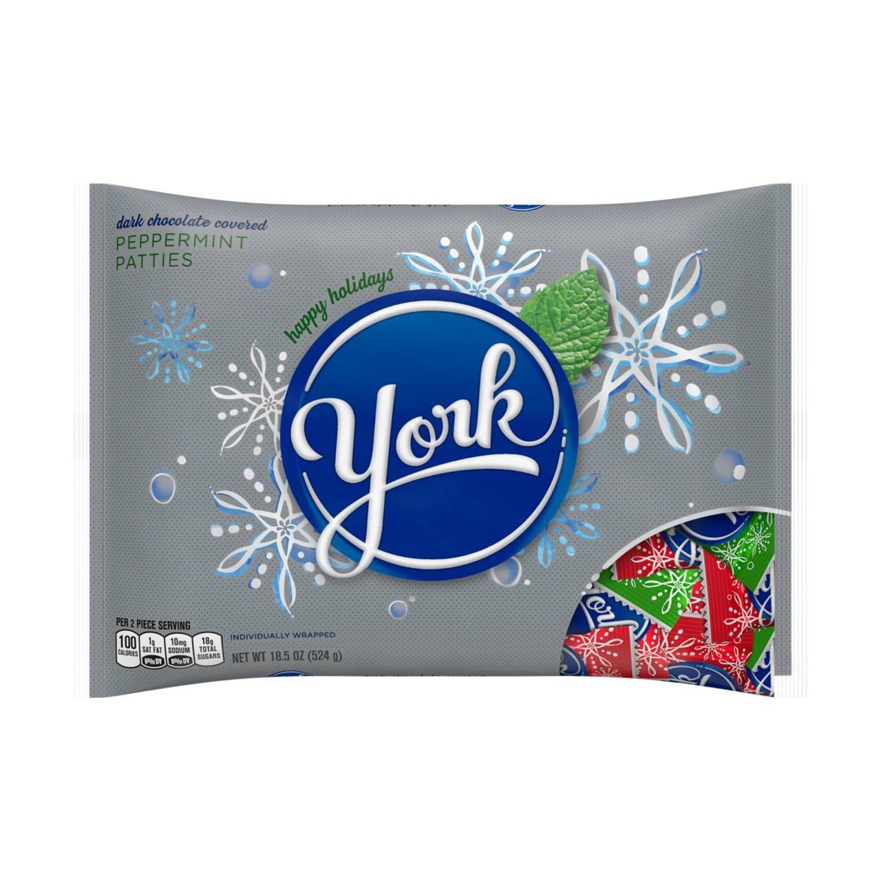 slide 1 of 4, York Holiday Peppermint Patties, 18.5 oz